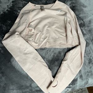GYMSHARK Crop Top - light blush pink - size L